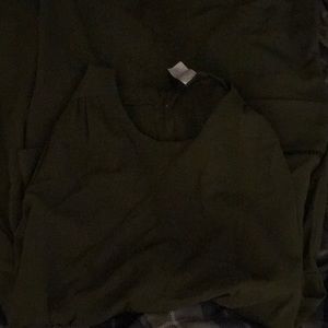 An olive green dress